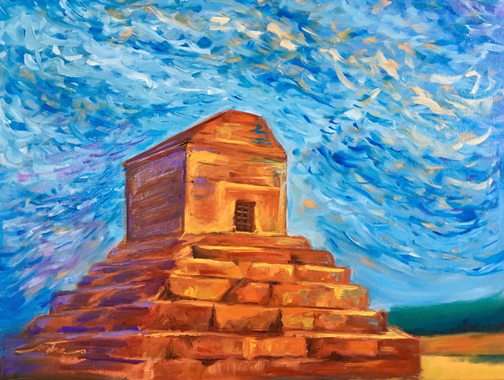Pasargadae, 18x24x.75", Oil on Canvas, $650 (FREE SHIPPING &amp; HANDLING WITHIN THE U.S.)